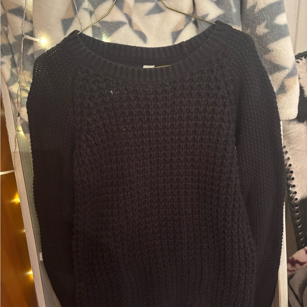 Aeropostale Cozy Black Knit Sweater